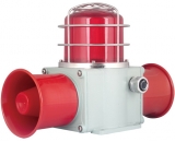 TLRHD2L-P With protective cover, dual horns, LED flashing lights, heavy duty, marine sound and light alarm, industrial sound and light alarms, sirens, speakers, sound signaling device