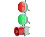 CSTM1L2+CSW35A 船用双灯带喇叭组合声光灯柱 重负荷 信号灯塔 行吊.桥吊.叉车.行车.轨道交通状态指示灯
