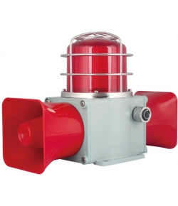 TLHD2L-P With protective cover, dual horns, LED flashing lights, heavy duty, marine sound and light alarm, industrial sound and light alarms, sirens, speakers, sound signaling device