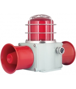 TLRHD2L-P With protective cover, dual horns, LED flashing lights, heavy duty, marine sound and light alarm, industrial sound and light alarms, sirens, speakers, sound signaling device