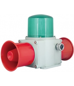 TLRHD2L-P 带不锈钢防爆网 双喇叭 重负荷 LED长亮/闪亮发光 船用声光报警器 语音声光报警灯