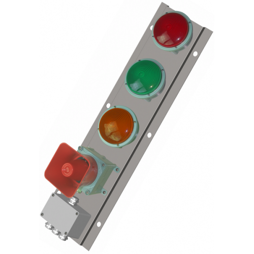 TLEWN40E+CSM1L2  三色灯带喇叭 船用多色组合声光灯柱 叉车 行车 交通灯 信号灯塔 轨道交通 警示灯 信号灯