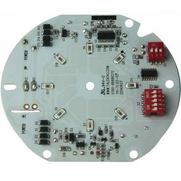 CSDL125-D12-LED 声光一体化，大功率，,数字式功放报警器电路板