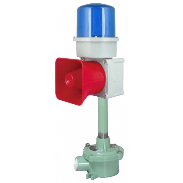 CSFTDL重负荷,船舶用声光报警器,语音声光报警器,港口,码头,带不锈钢防护网罩船用声光报警灯